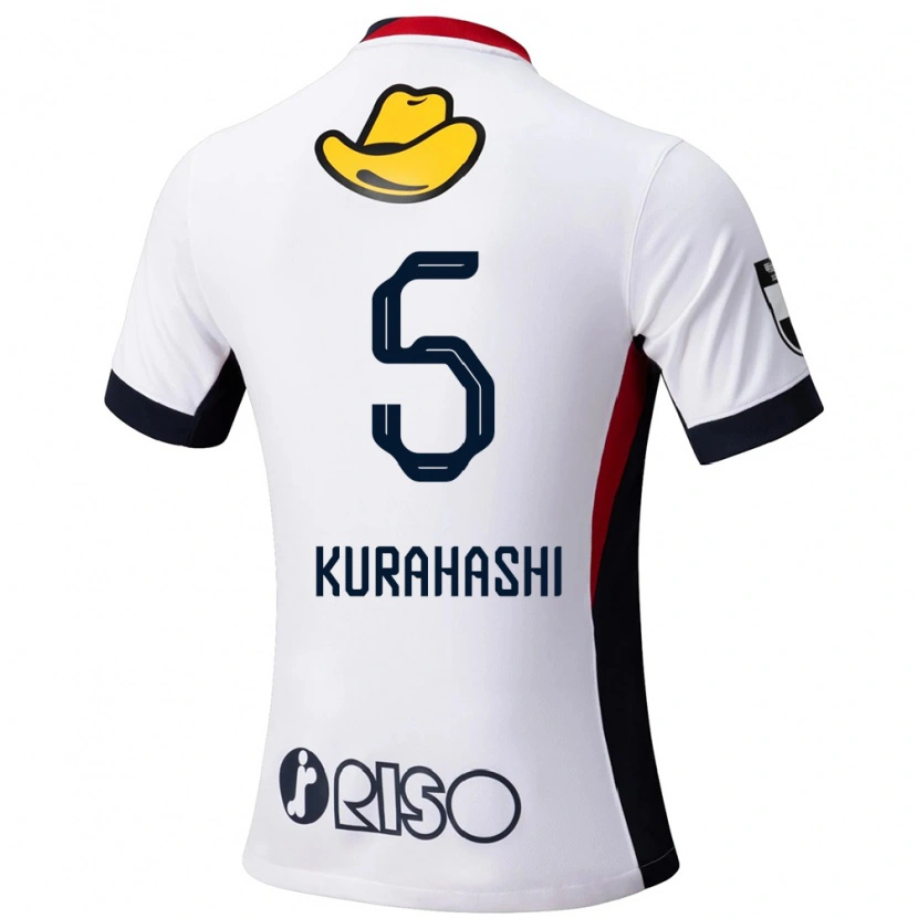 Danxen Mujer Camiseta Koki Kurahashi #5 Rojo Negro 2ª Equipación 2025/26 La Camisa México