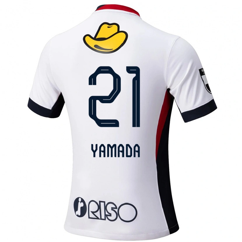 Danxen Mujer Camiseta Taiki Yamada #21 Rojo Negro 2ª Equipación 2025/26 La Camisa México