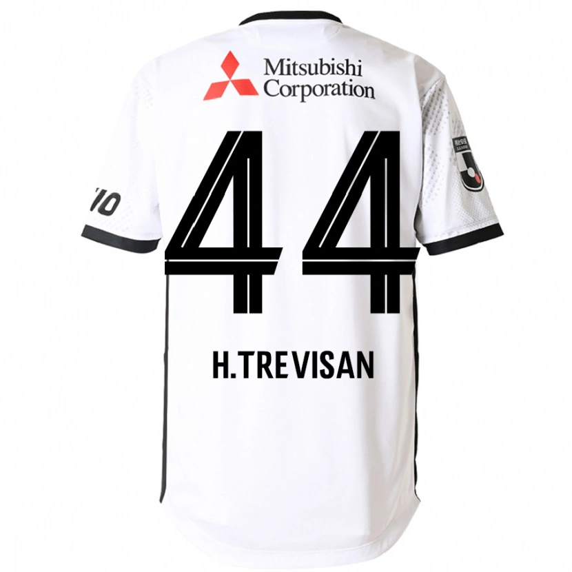 Danxen Mujer Camiseta Henrique Trevisan #44 Blanco Negro 2ª Equipación 2025/26 La Camisa México