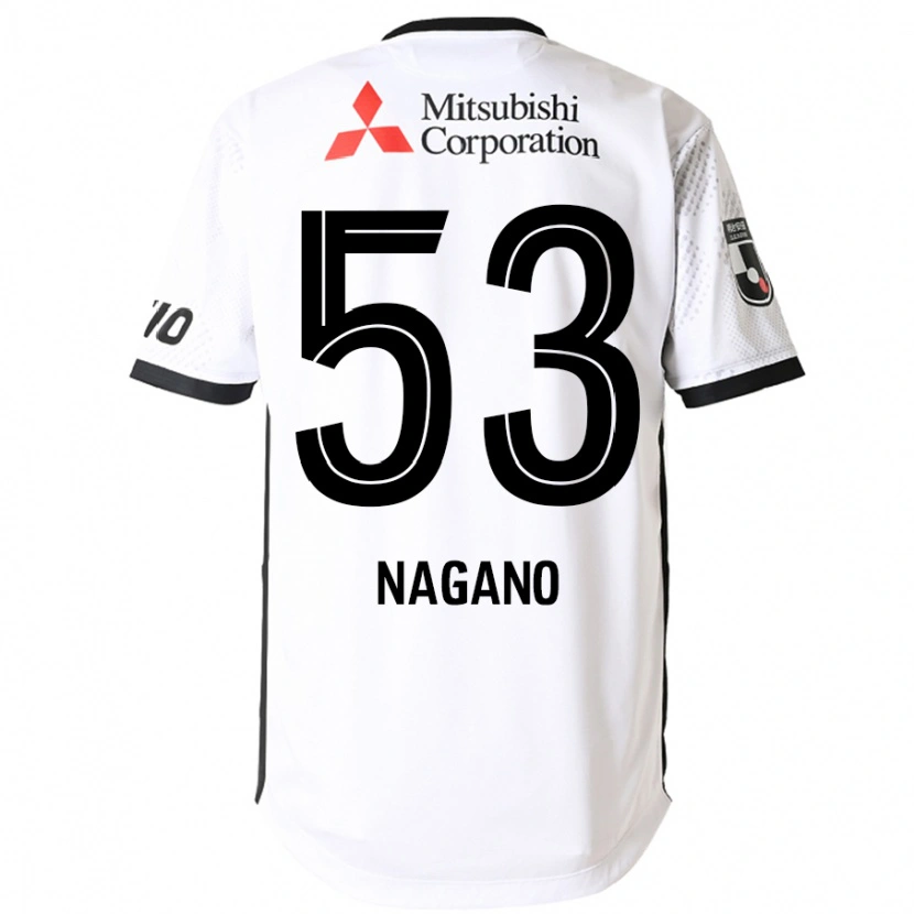 Danxen Mujer Camiseta Shuto Nagano #53 Blanco Negro 2ª Equipación 2025/26 La Camisa México