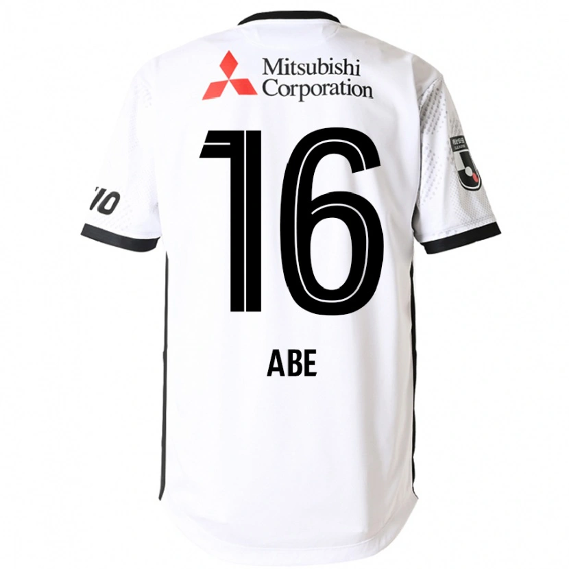 Danxen Mujer Camiseta Nobuyuki Abe #16 Blanco Negro 2ª Equipación 2025/26 La Camisa México