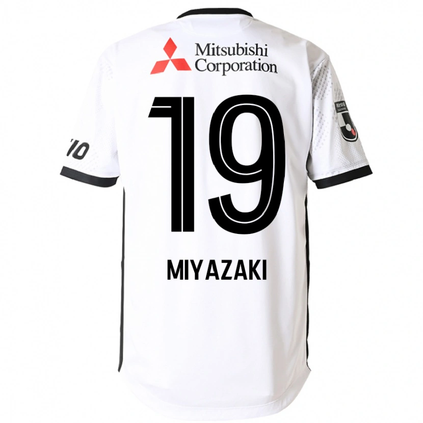 Danxen Mujer Camiseta Kiwara Miyazaki #19 Blanco Negro 2ª Equipación 2025/26 La Camisa México