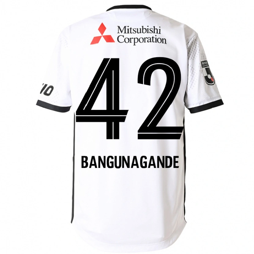 Danxen Mujer Camiseta Kashifu Bangunagande #42 Blanco Negro 2ª Equipación 2025/26 La Camisa México