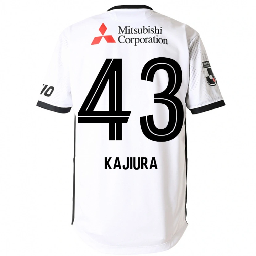 Danxen Mujer Camiseta Yuki Kajiura #43 Blanco Negro 2ª Equipación 2025/26 La Camisa México