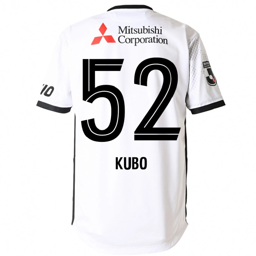 Danxen Mujer Camiseta Seiichiro Kubo #52 Blanco Negro 2ª Equipación 2025/26 La Camisa México