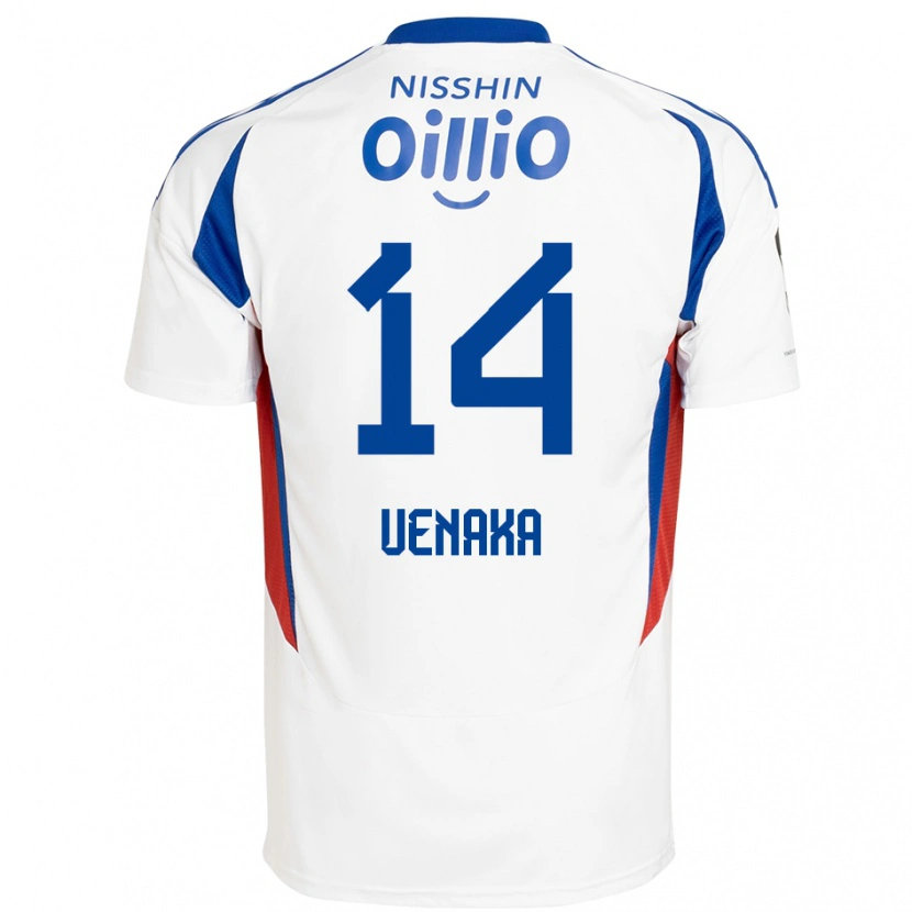 Danxen Mujer Camiseta Asahi Uenaka #14 Azul Real Blanco 2ª Equipación 2025/26 La Camisa México