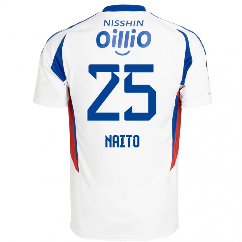 Danxen Mujer Camiseta Kiyomu Naito #25 Azul Real Blanco 2ª Equipación 2025/26 La Camisa México