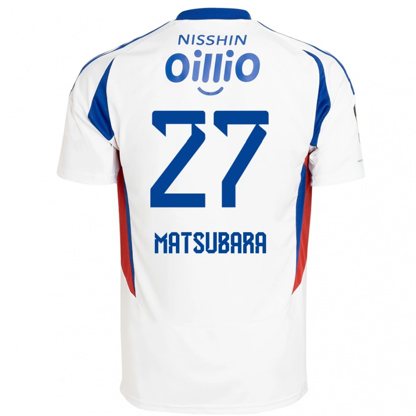 Danxen Mujer Camiseta Ken Matsubara #27 Azul Real Blanco 2ª Equipación 2025/26 La Camisa México