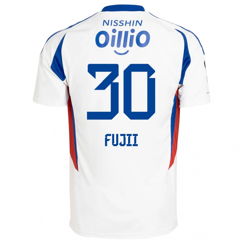 Danxen Mujer Camiseta Shota Fujii #30 Azul Real Blanco 2ª Equipación 2025/26 La Camisa México