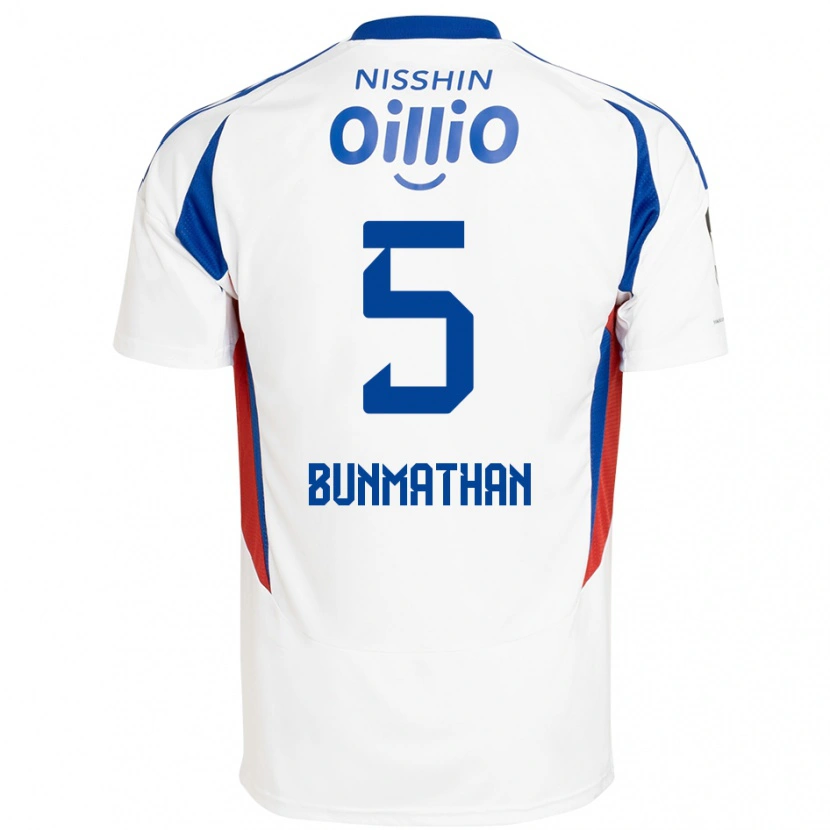 Danxen Mujer Camiseta Theerathon Bunmathan #5 Azul Real Blanco 2ª Equipación 2025/26 La Camisa México