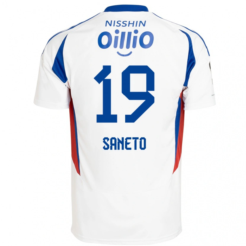 Danxen Mujer Camiseta Yuki Saneto #19 Azul Real Blanco 2ª Equipación 2025/26 La Camisa México
