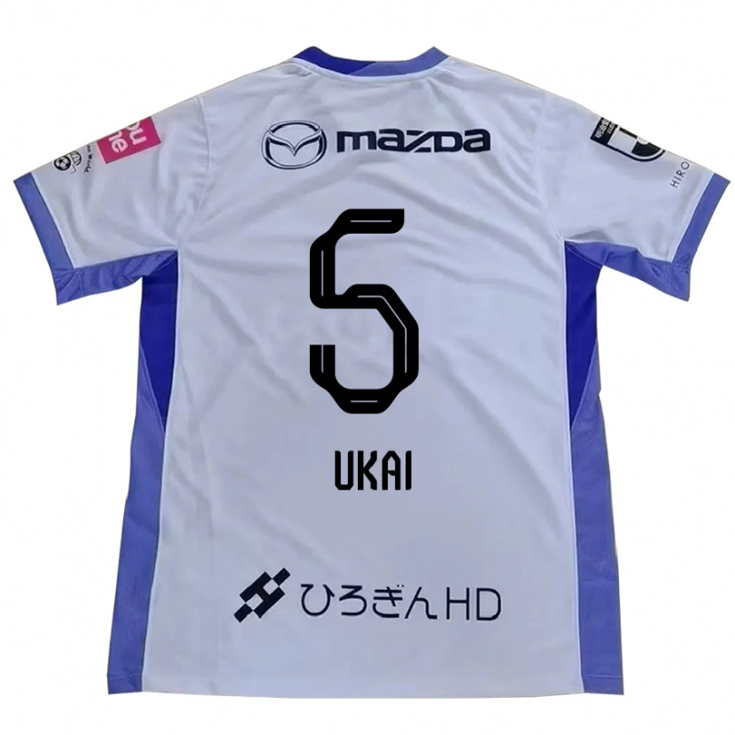 Danxen Mujer Camiseta Hiroto Ukai #5 Blanco Naranja 2ª Equipación 2025/26 La Camisa México