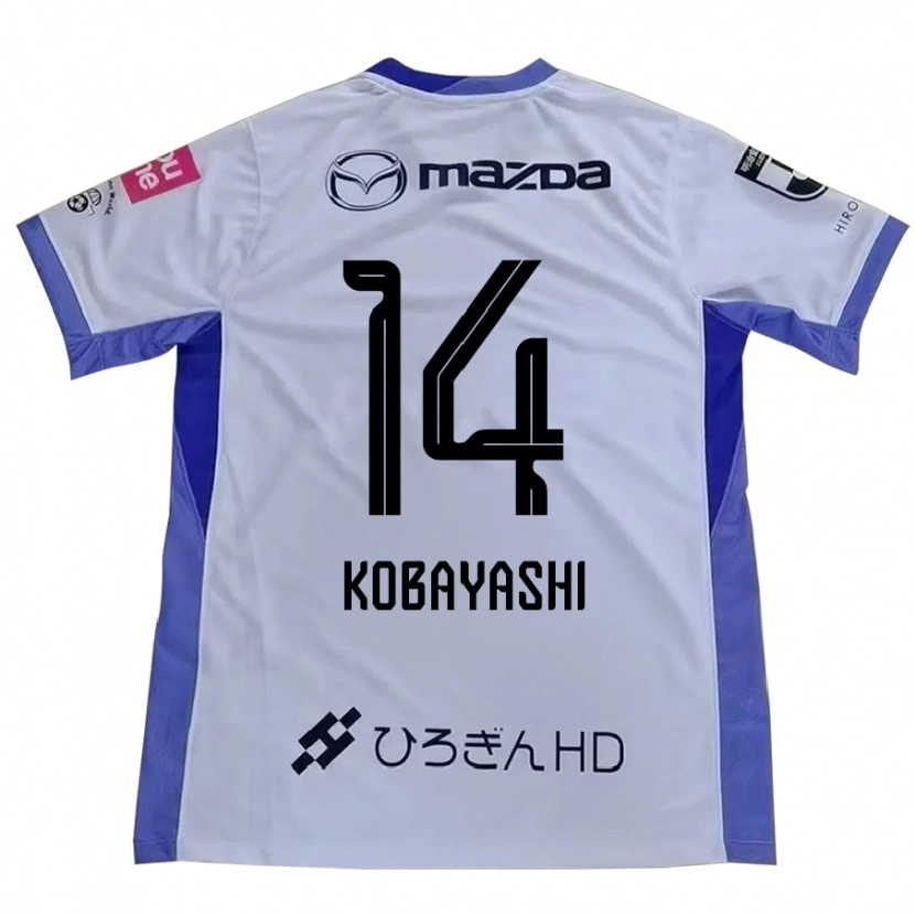 Danxen Mujer Camiseta Shimon Kobayashi #14 Blanco Naranja 2ª Equipación 2025/26 La Camisa México