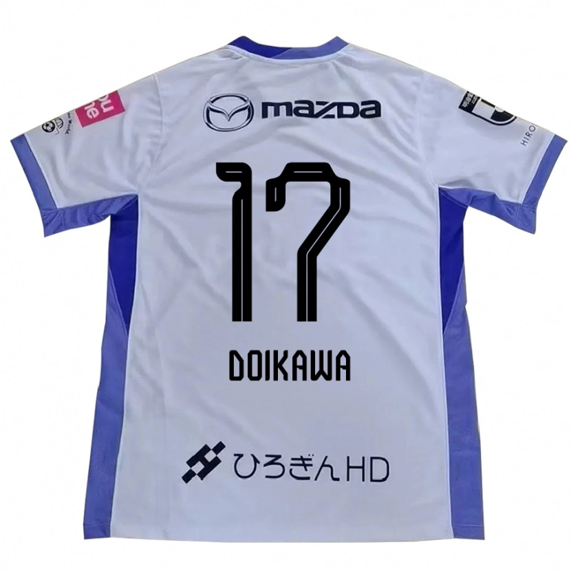 Danxen Mujer Camiseta Haruto Doikawa #17 Blanco Naranja 2ª Equipación 2025/26 La Camisa México