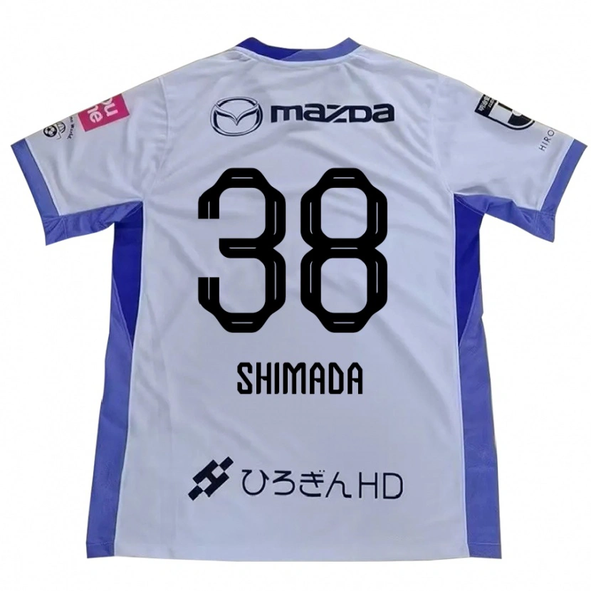 Danxen Mujer Camiseta Hana Shimada #38 Blanco Naranja 2ª Equipación 2025/26 La Camisa México