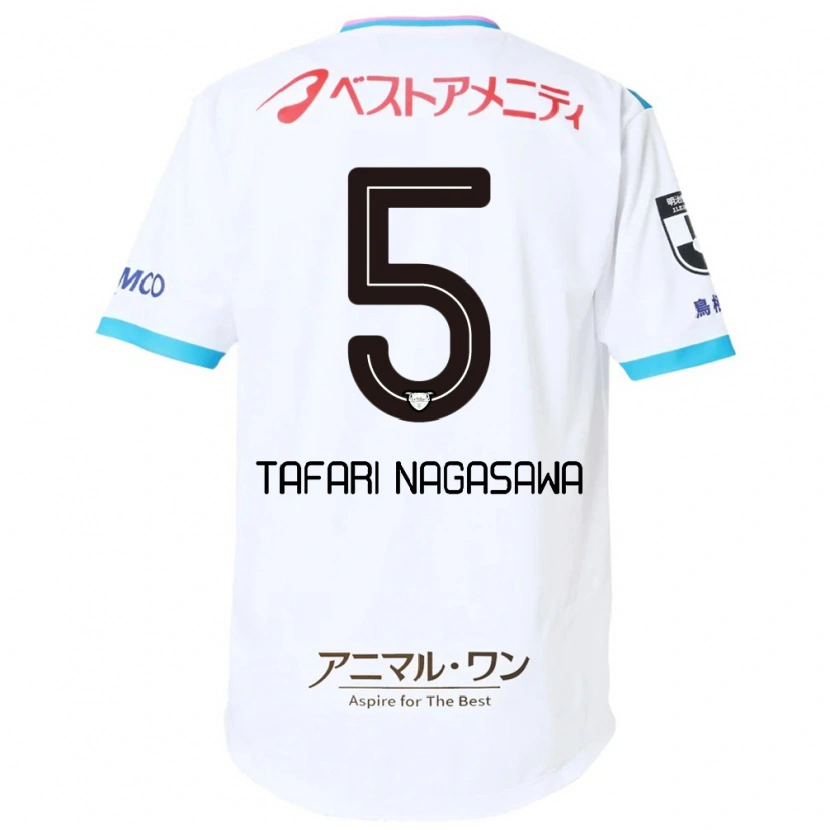 Danxen Mujer Camiseta Shiva Tafari Nagasawa #5 Blanco Rosa 2ª Equipación 2025/26 La Camisa México