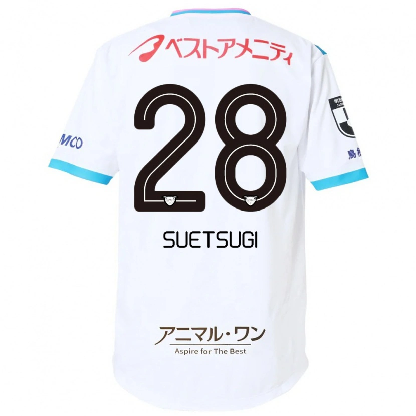 Danxen Mujer Camiseta Shun Suetsugi #28 Blanco Rosa 2ª Equipación 2025/26 La Camisa México