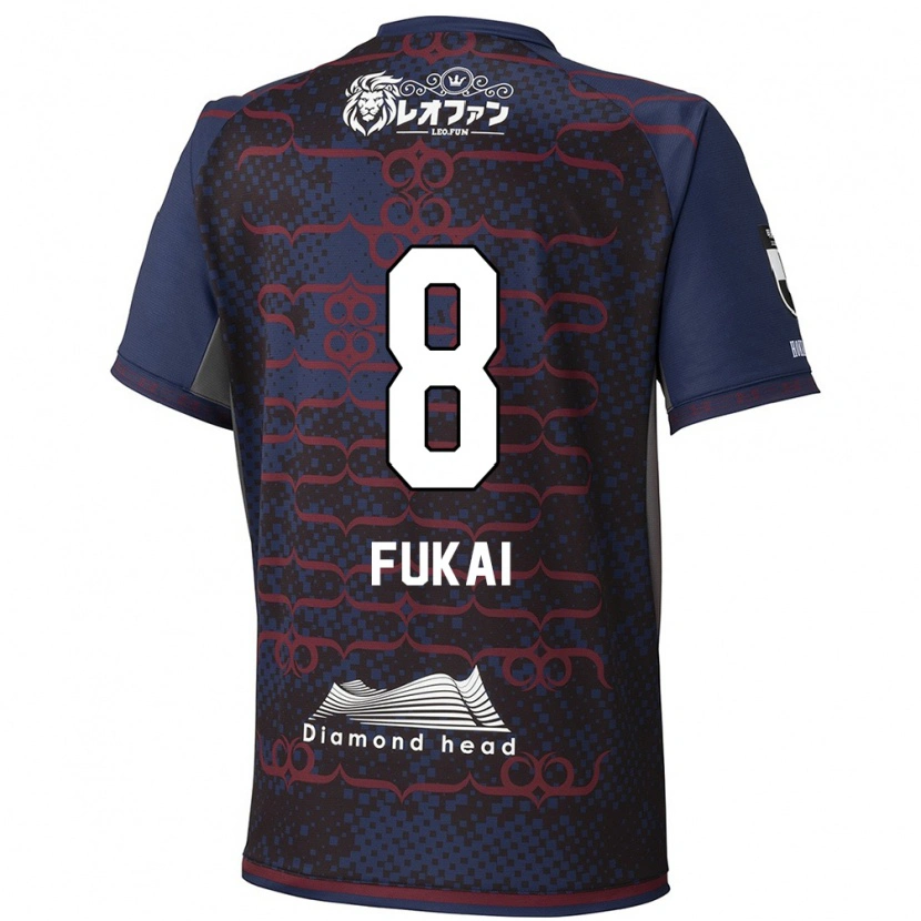 Danxen Mujer Camiseta Kazuki Fukai #8 Rojo Negro 2ª Equipación 2025/26 La Camisa México