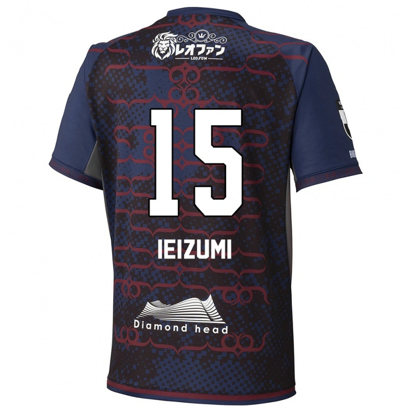 Danxen Mujer Camiseta Rei Ieizumi #15 Rojo Negro 2ª Equipación 2025/26 La Camisa México