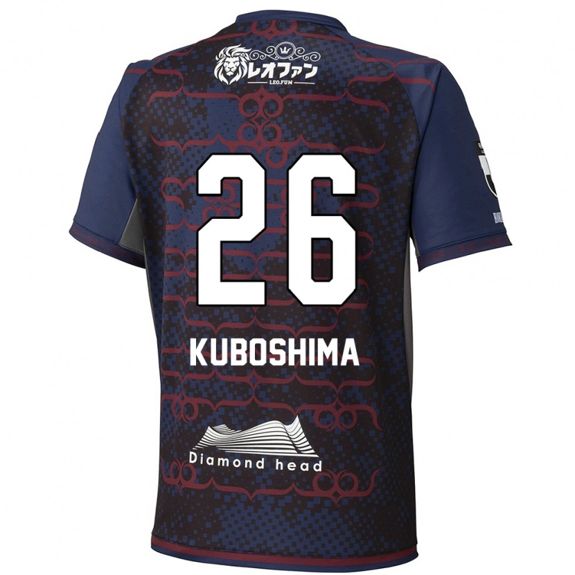 Danxen Mujer Camiseta Takeharu Kuboshima #26 Rojo Negro 2ª Equipación 2025/26 La Camisa México