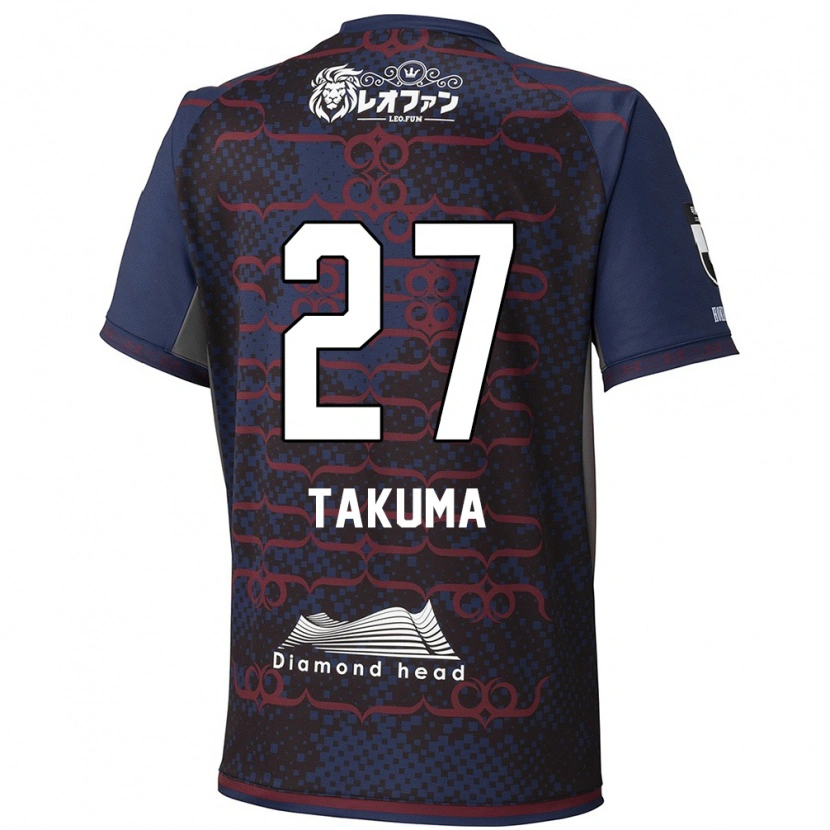 Danxen Mujer Camiseta Takuma Arano #27 Rojo Negro 2ª Equipación 2025/26 La Camisa México