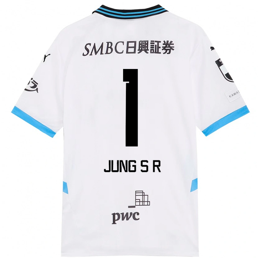Danxen Mujer Camiseta Sung-Ryong Jung #1 Azul Celeste Negro 2ª Equipación 2025/26 La Camisa México