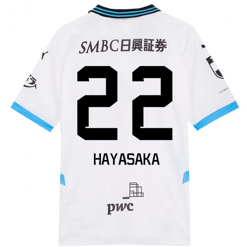 Danxen Mujer Camiseta Yuki Hayasaka #22 Blanco Azul Celeste 2ª Equipación 2025/26 La Camisa México