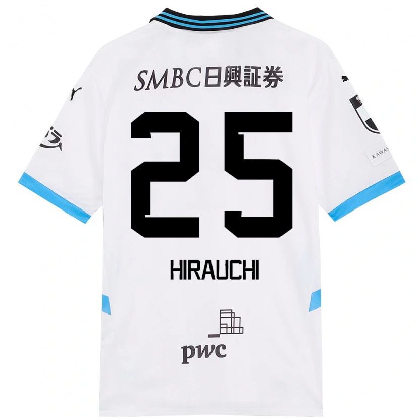 Danxen Mujer Camiseta Issei Hirauchi #25 Blanco Azul Celeste 2ª Equipación 2025/26 La Camisa México