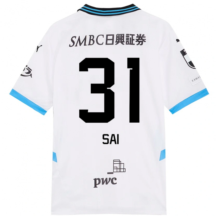 Danxen Mujer Camiseta Sai Van Wermeskerken #31 Blanco Azul Celeste 2ª Equipación 2025/26 La Camisa México