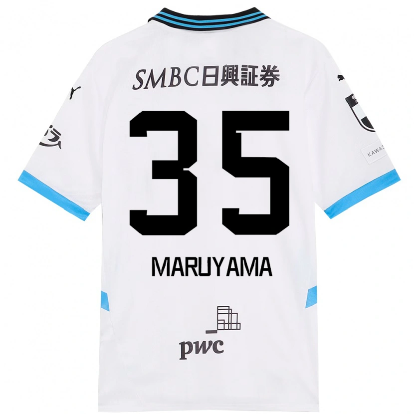 Danxen Mujer Camiseta Yuichi Maruyama #35 Blanco Azul Celeste 2ª Equipación 2025/26 La Camisa México