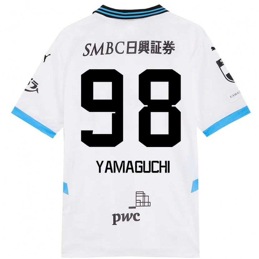 Danxen Mujer Camiseta Louis Thébault-Yamaguchi #98 Blanco Azul Celeste 2ª Equipación 2025/26 La Camisa México
