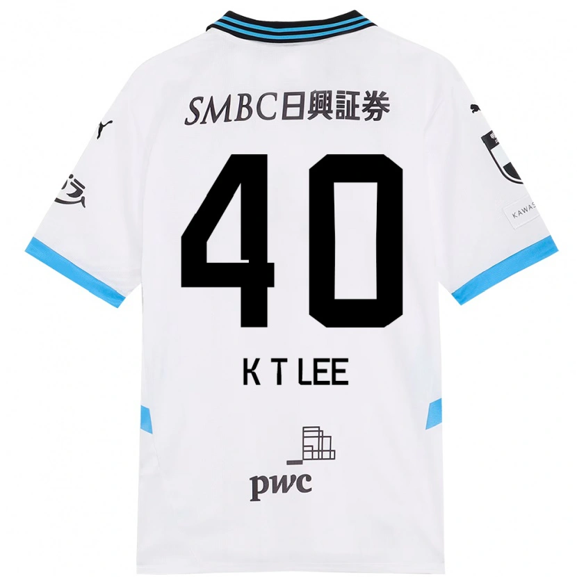 Danxen Mujer Camiseta Kyeong-Tae Lee #40 Azul Celeste Negro 2ª Equipación 2025/26 La Camisa México