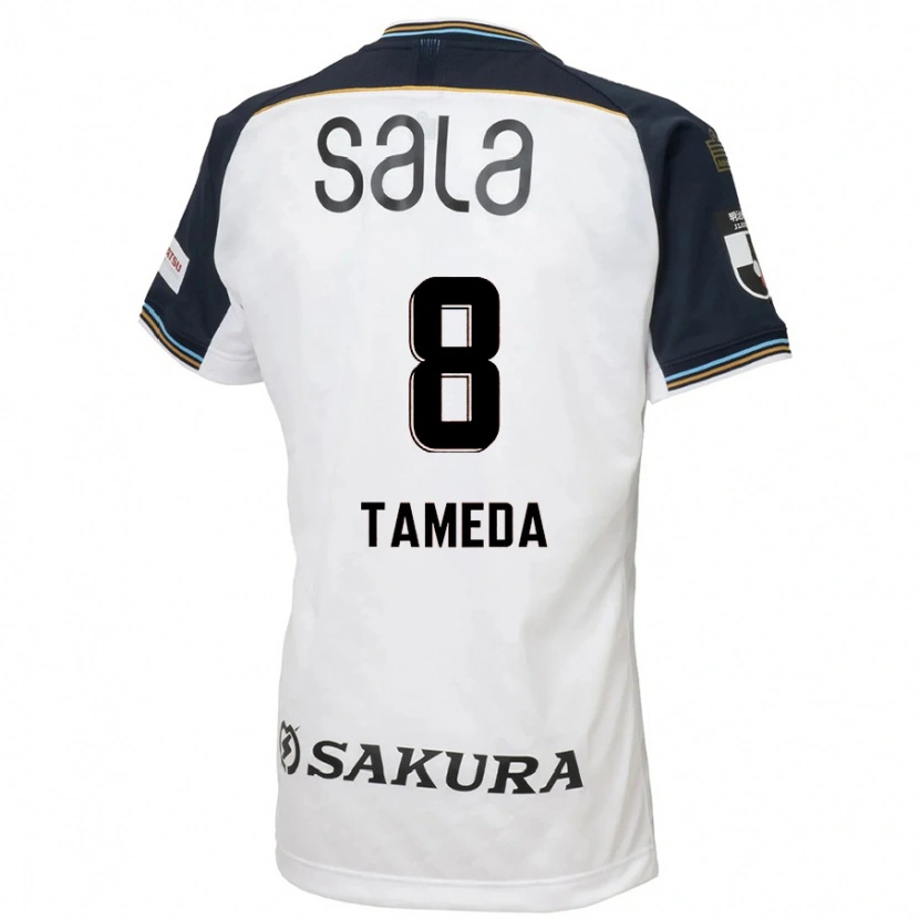 Danxen Mujer Camiseta Hirotaka Tameda #8 Azul Celeste Negro 2ª Equipación 2025/26 La Camisa México