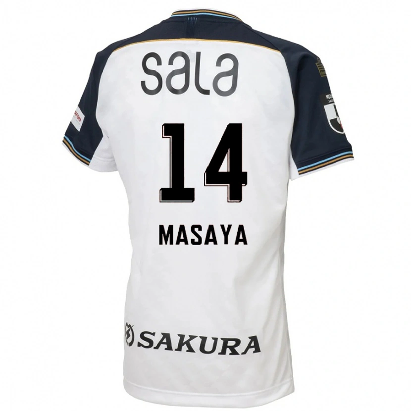 Danxen Mujer Camiseta Masaya Matsumoto #14 Blanco Negro 2ª Equipación 2025/26 La Camisa México