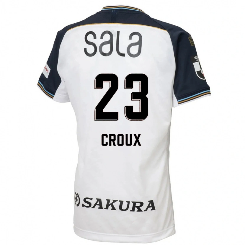 Danxen Mujer Camiseta Jordy Croux #23 Azul Celeste Negro 2ª Equipación 2025/26 La Camisa México