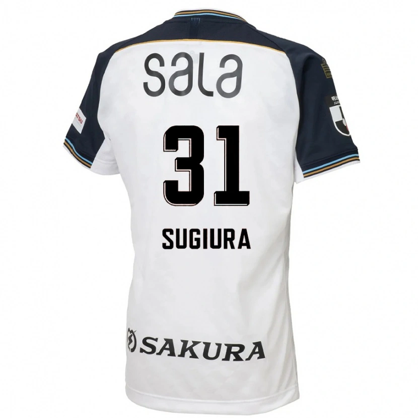 Danxen Mujer Camiseta Rinnosuke Sugiura #31 Azul Celeste Negro 2ª Equipación 2025/26 La Camisa México