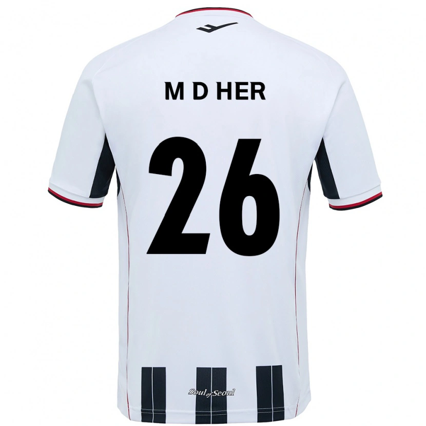 Danxen Mujer Camiseta Dong-Min Her #26 Negro Rojo 2ª Equipación 2025/26 La Camisa México