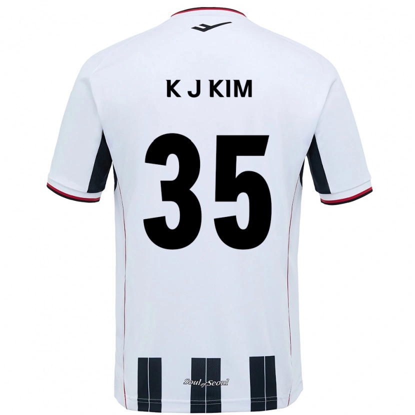 Danxen Mujer Camiseta Kang-Jun Kim #35 Negro Rojo 2ª Equipación 2025/26 La Camisa México
