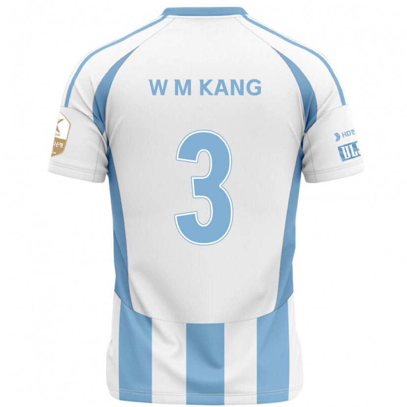 Danxen Mujer Camiseta Min-Woo Kang #3 Azul Real Amarillo 2ª Equipación 2025/26 La Camisa México