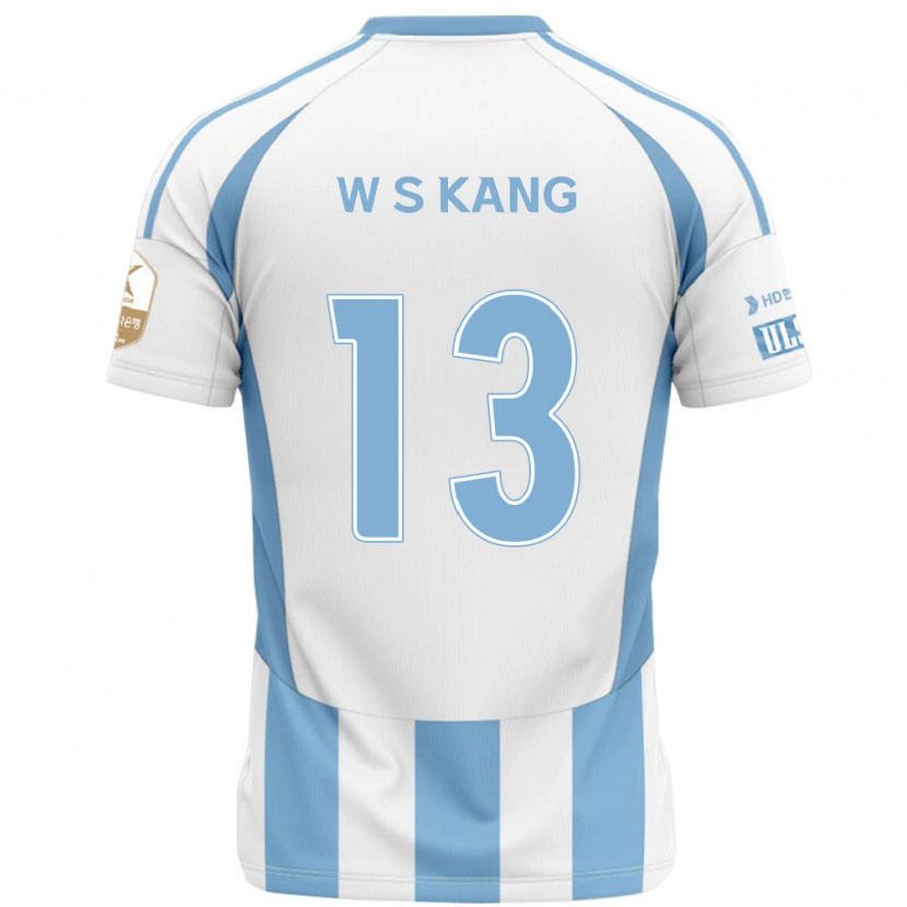 Danxen Mujer Camiseta Sang-Woo Kang #13 Azul Real Amarillo 2ª Equipación 2025/26 La Camisa México