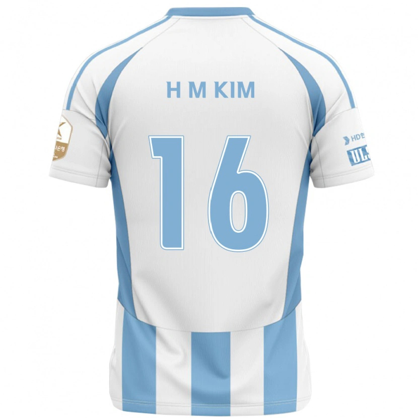 Danxen Mujer Camiseta Ha-Min Kim #16 Azul Real Amarillo 2ª Equipación 2025/26 La Camisa México
