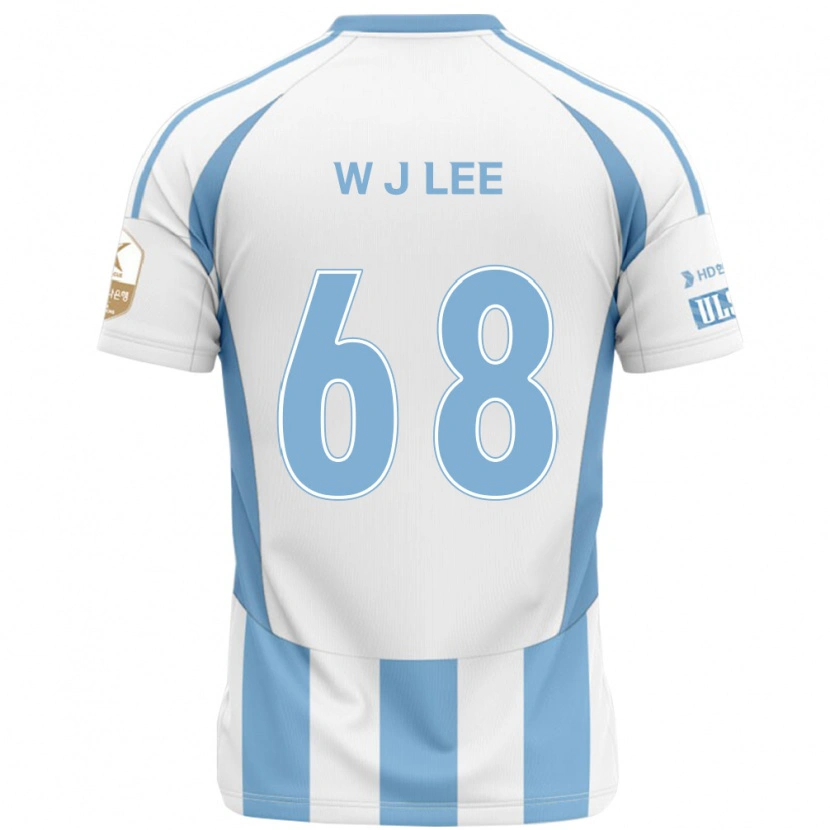 Danxen Mujer Camiseta Jae-Wook Lee #68 Azul Real Amarillo 2ª Equipación 2025/26 La Camisa México