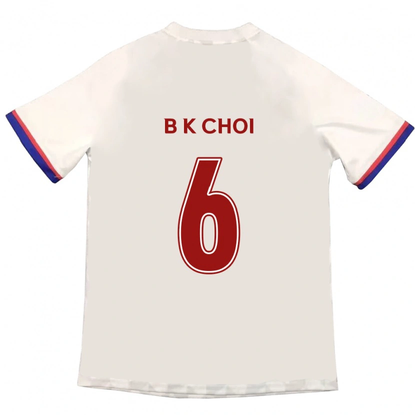 Danxen Mujer Camiseta Kyu-Baek Choi #6 Azul Real Rojo 2ª Equipación 2025/26 La Camisa México
