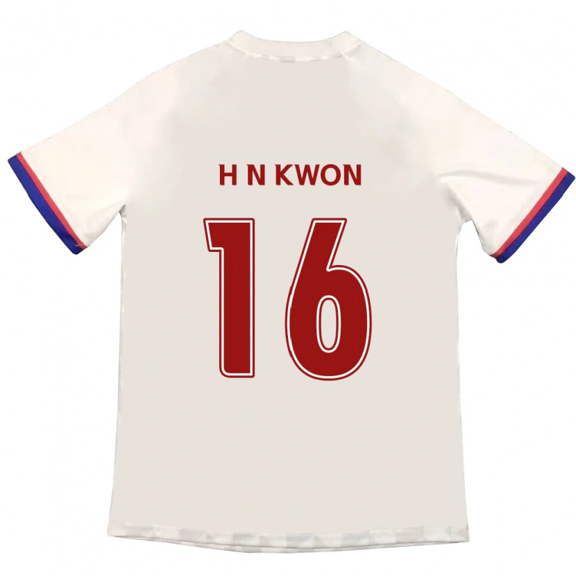 Danxen Mujer Camiseta Nam-Hoon Kwon #16 Azul Real Rojo 2ª Equipación 2025/26 La Camisa México