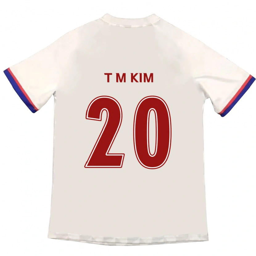 Danxen Mujer Camiseta Tae-Min Kim #20 Azul Real Rojo 2ª Equipación 2025/26 La Camisa México