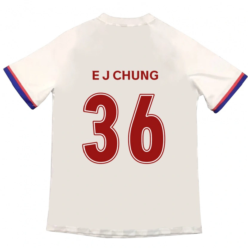 Danxen Mujer Camiseta Joshua Eui-Jin Chung #36 Azul Real Rojo 2ª Equipación 2025/26 La Camisa México