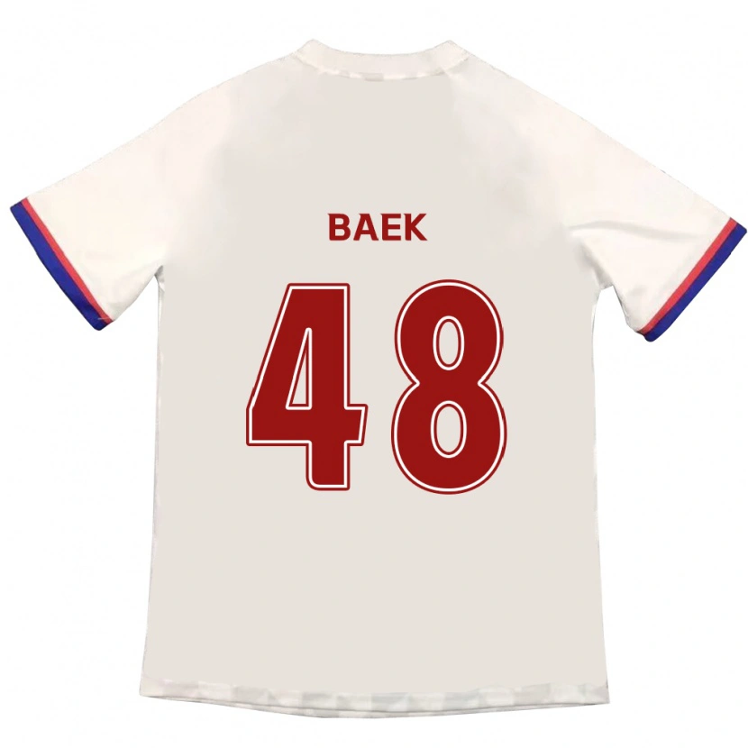 Danxen Mujer Camiseta Kyeong Baek #48 Azul Real Rojo 2ª Equipación 2025/26 La Camisa México