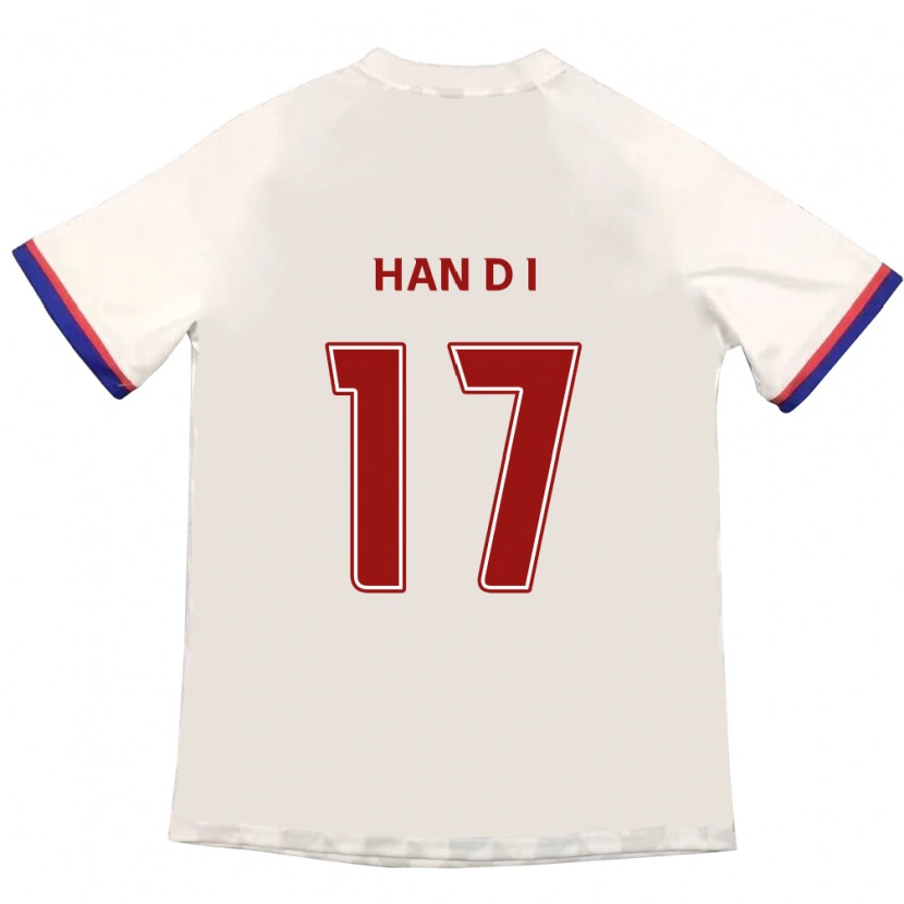 Danxen Mujer Camiseta Han Da-In #17 Azul Real Rojo 2ª Equipación 2025/26 La Camisa México