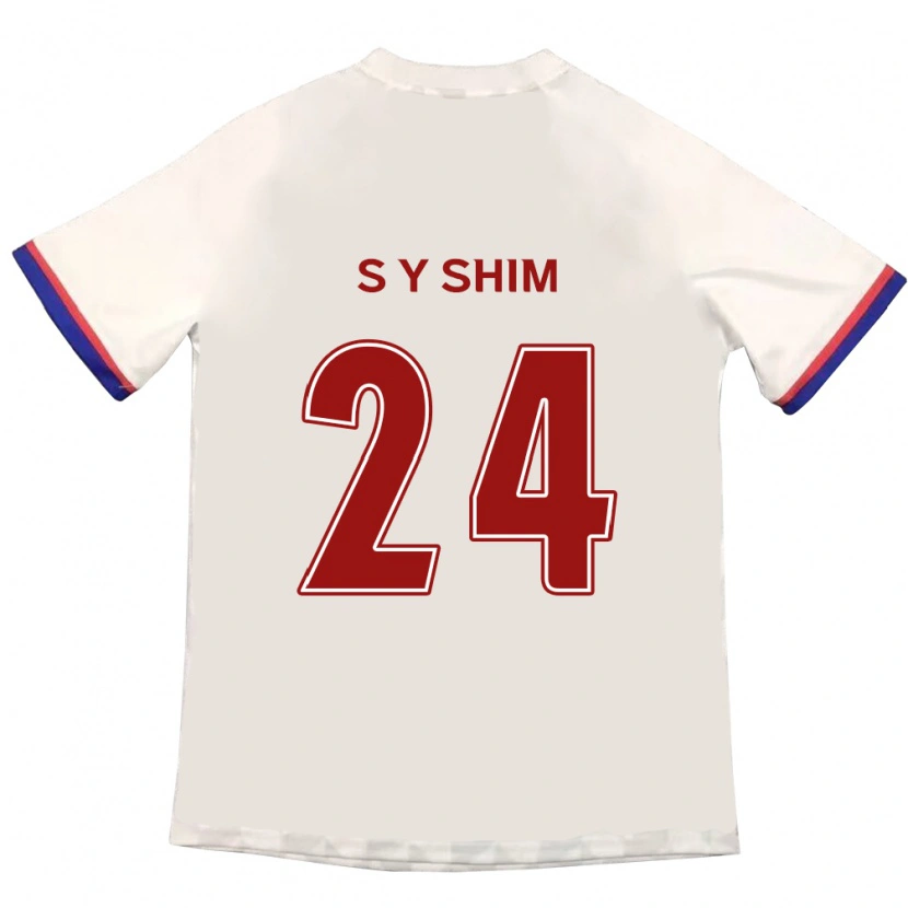 Danxen Mujer Camiseta Shim Seo-Yeon #24 Azul Real Rojo 2ª Equipación 2025/26 La Camisa México