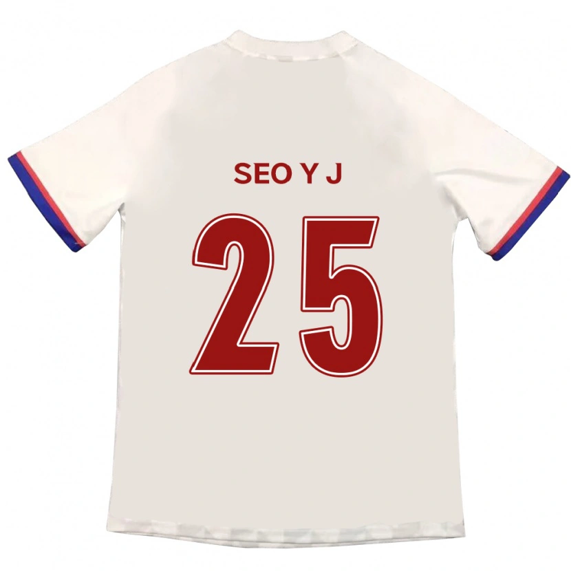 Danxen Mujer Camiseta Seo Ye-Jin #25 Azul Real Rojo 2ª Equipación 2025/26 La Camisa México